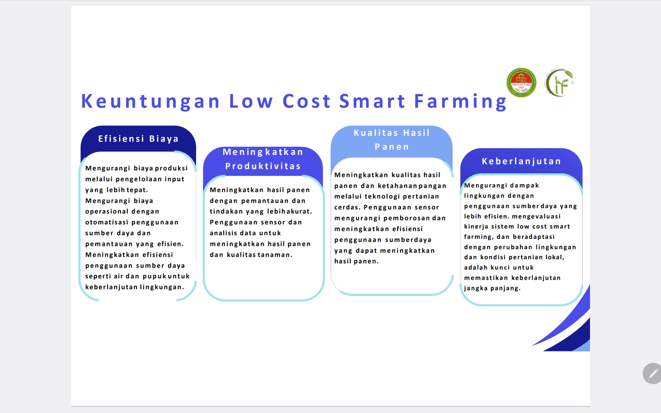 Keuntungan Low Cost Smart Farming