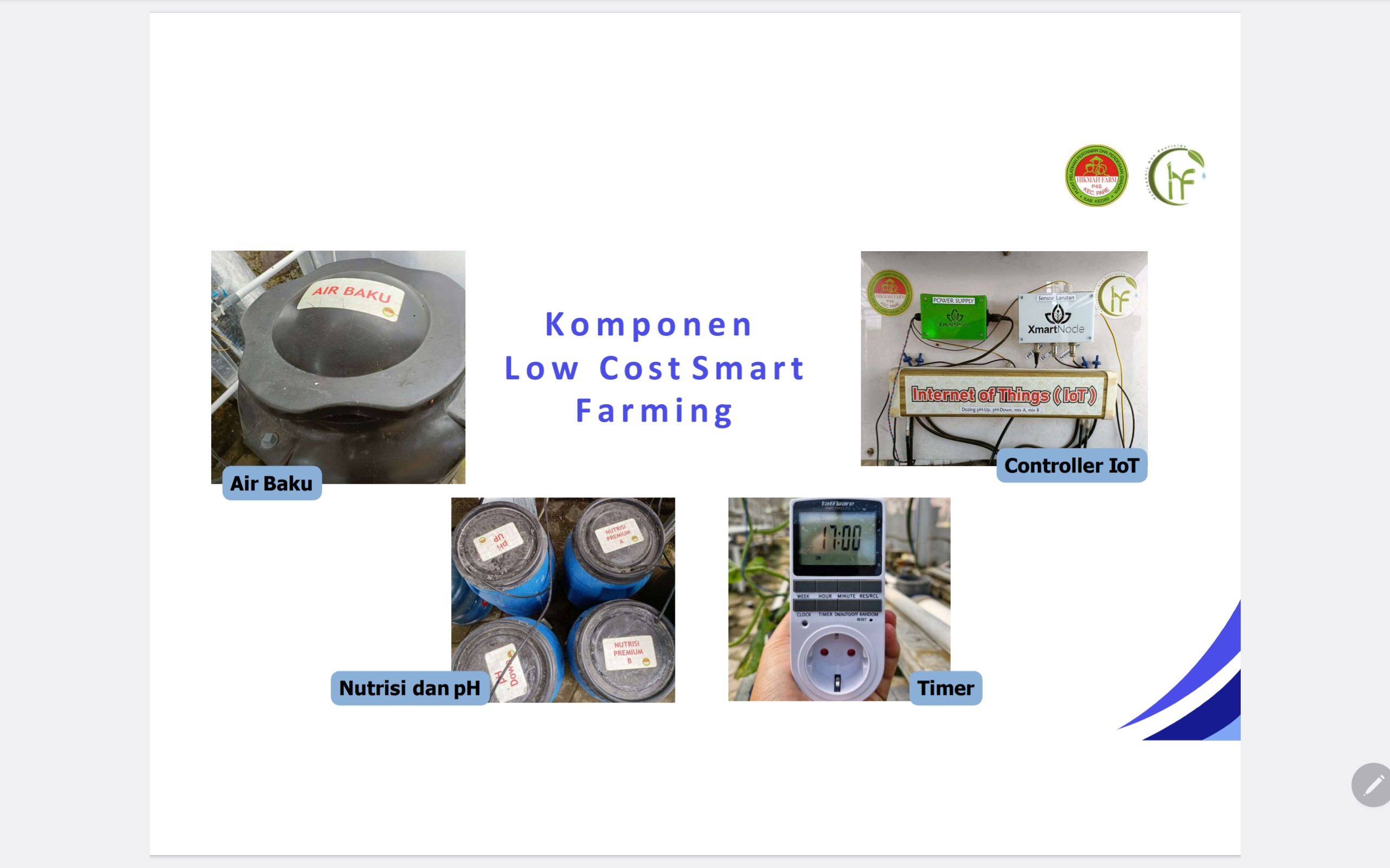 Komponen Low Cost Smart Farming